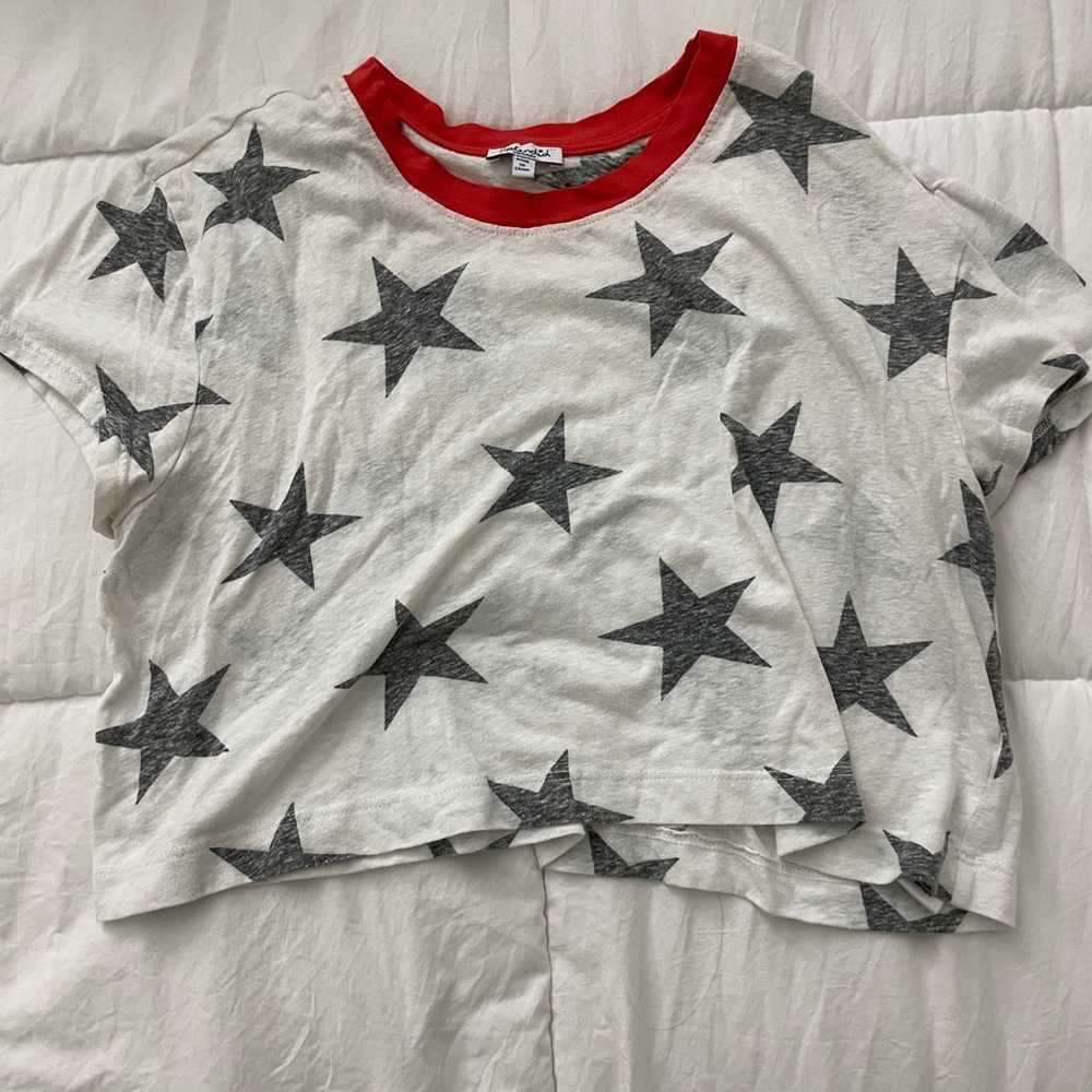 Splendid Star Cropped T Shirt